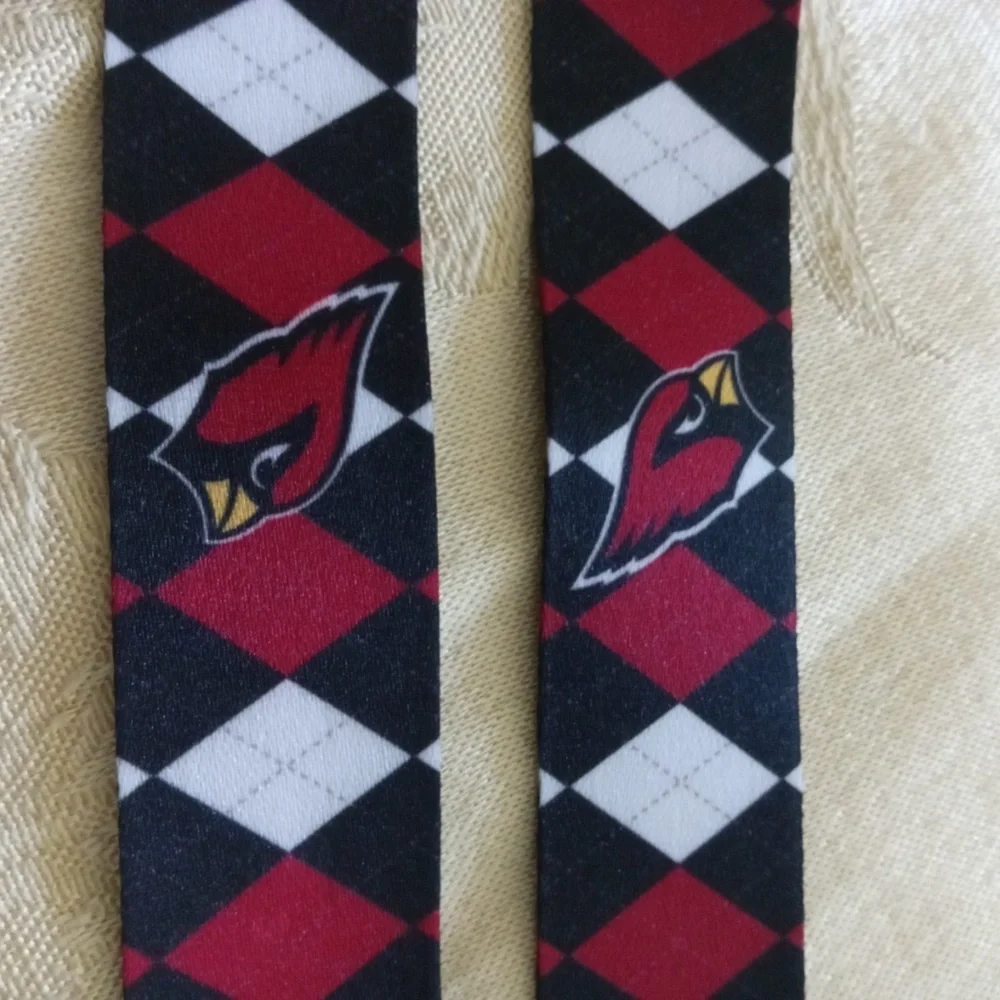 NFL ARIZONA CARDINALS Argyle Lanyard Key Badge ID Holder New